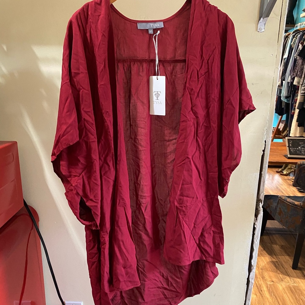 Tysa red cardigan
